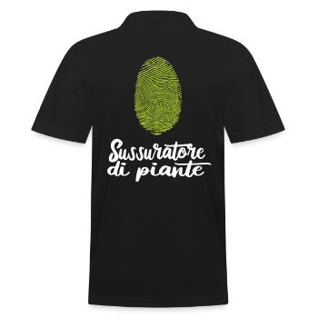 Giardiniere Giardino sussuatore di piante - Männer Poloshirt - Schwarz - Hinten - Kai (181cm)