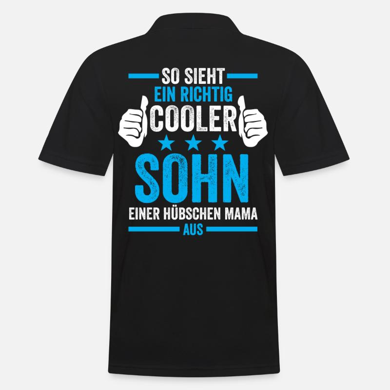 Cooler Sohn Geschenk - Männer Poloshirt - Schwarz