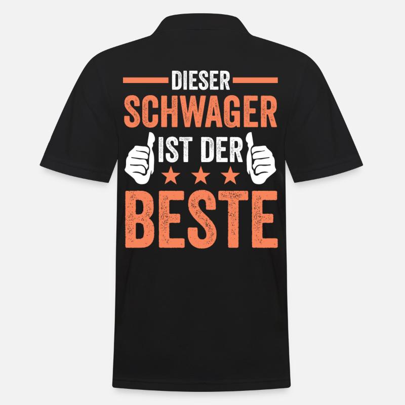 Bester Schwager Geschenk - Männer Poloshirt - Schwarz