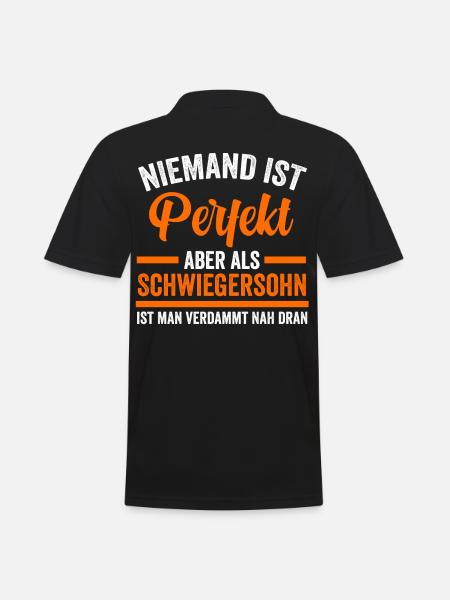 Perfekter Schwiegersohn - Männer Poloshirt - Schwarz