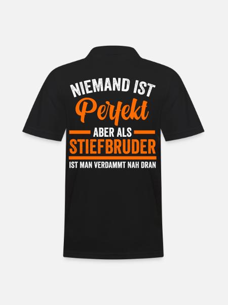 Perfekter Stiefbruder - Männer Poloshirt - Schwarz