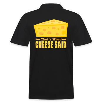 C’est ce que Cheese a dit Lustiger Käse - Polo Homme - noir - Dos - Kai (181cm)