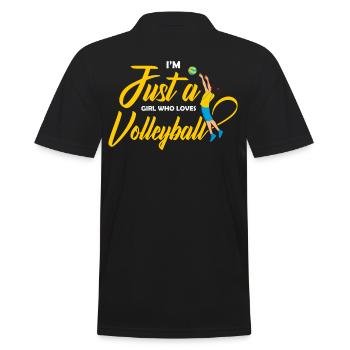 Just A Girl Who Loves Volley-ball Gifts For Teen - Polo Homme - noir - Dos - Kai (181cm)