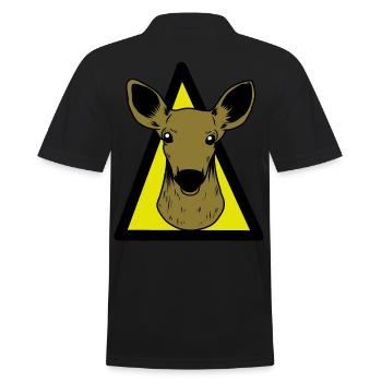 Chevreuils Animaux sauvages Chasse au cerf rouge Chasseurs Chasse au cerf - Polo Homme - noir - Dos - Kai (181cm)
