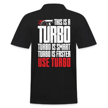 Turbo est intelligent utilisation plus rapide Turbo Charger - Polo Homme - noir - Dos - Kai (181cm)