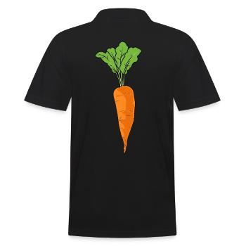 Carottes poulains racines Bio Récolte Jardin jardin - Polo Homme - noir - Dos - Kai (181cm)
