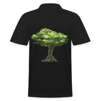 Olivenbaum Oliven Baum Griechenland Natur Ernte - Männer Poloshirt - Schwarz - Hinten - Kai (181cm)
