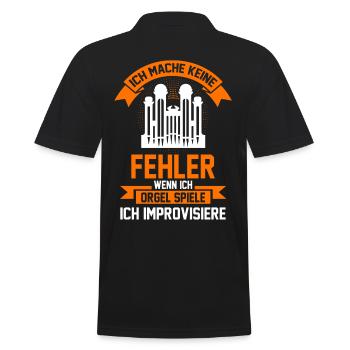 Orgel Orgelmusik Kirchenmusiker Orgeln Organist - Männer Poloshirt - Schwarz - Hinten - Kai (181cm)