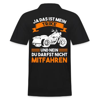 Trike Motorrad Motorradfahrer Biker Motorbike - Männer Poloshirt - Schwarz - Hinten - Kai (181cm)