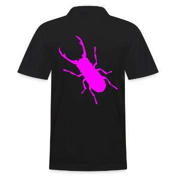 Insekt Hirschkäfer Insekten Wildtiere Geweih - Männer Poloshirt - Schwarz - Hinten - Kai (181cm)