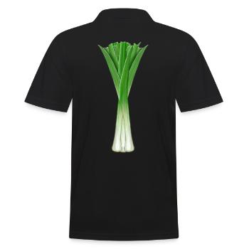 Récolte de poireaux Potager Jardin Oignons de poireaux Cuisine - Polo Homme - noir - Dos - Kai (181cm)
