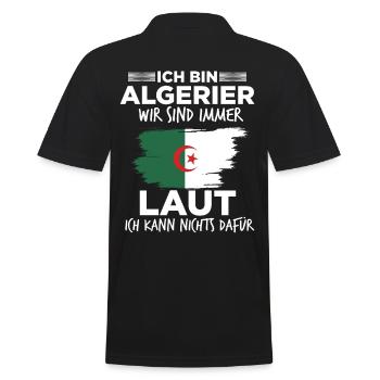 Lauter Algerier Algerisch Algerien Geschenk - Männer Poloshirt - Schwarz - Hinten - Kai (181cm)