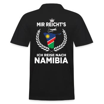 Mir reichts ich reise nach Namibia GeschenkMir rei - Männer Poloshirt - Schwarz - Hinten - Kai (181cm)