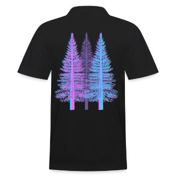 arbres arbre fantaisie épicéa forêt de conifères sapin - Polo Homme - noir - Dos - Kai (181cm)