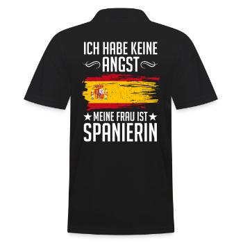 Spanisch Frau Spanier Spanisch Spanierin Spanien - Männer Poloshirt - Schwarz - Hinten - Kai (181cm)