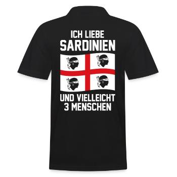 Italien Sardegna Cagliari Sardinien Geschenk - Männer Poloshirt - Schwarz - Hinten - Kai (181cm)