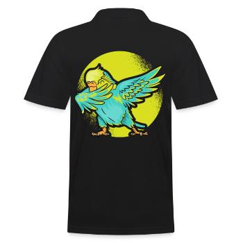 Perruche dabbing oiseau Nymphenssittich - Polo Homme - noir - Dos - Kai (181cm)