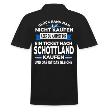 Schotte Schottin Schottisch Schottland - Männer Poloshirt - Schwarz - Hinten - Kai (181cm)