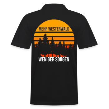 Westerwälder Westfalen Pfälzer Westerwald - Männer Poloshirt - Schwarz - Hinten - Kai (181cm)