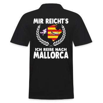 Aus dem Weg ich muss nach Mallorca - Männer Poloshirt - Schwarz - Hinten - Kai (181cm)