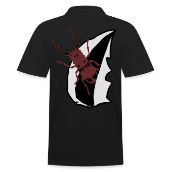 coléoptère cerf insectes bois nature enfant - Polo Homme - noir - Dos - Kai (181cm)