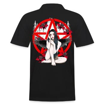 Pentagramme Vampire Ghost Horror Pentagramme - Polo Homme - noir - Dos - Kai (181cm)