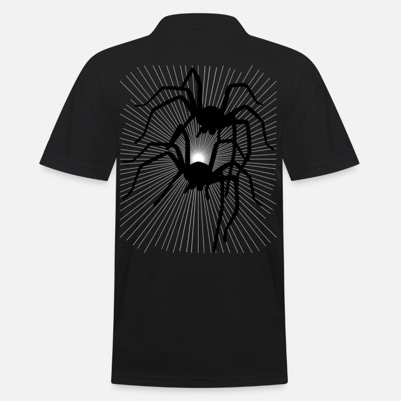 Spider Spiders Animals Crawling Disgust Horror - Men's Polo Shirt - black