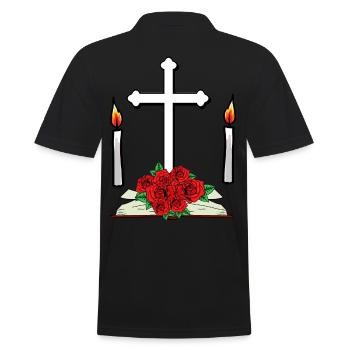 Funérailles de la mort au-delà de la fin de l’autel de la croix occulte - Polo Homme - noir - Dos - Kai (181cm)