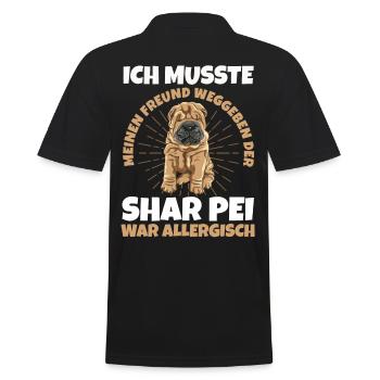 Shar Pei Hundebesitzer Hunde - Männer Poloshirt - Schwarz - Hinten - Kai (181cm)