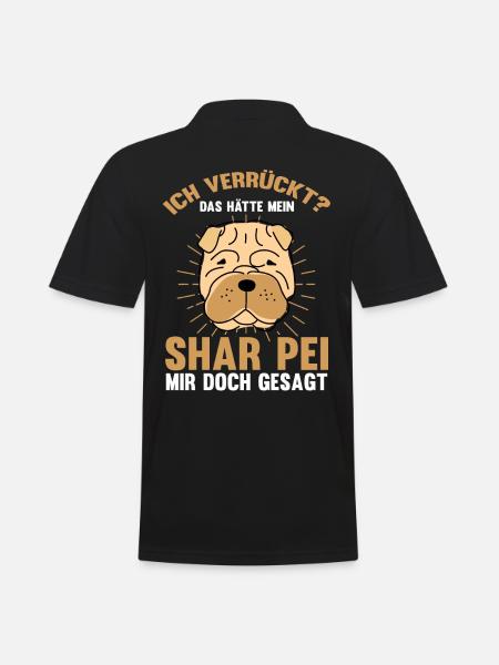 Shar Pei - Männer Poloshirt - Schwarz