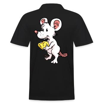 Mouse Rat Pet Rodents Rodents Children Child - Men's Polo Shirt - black - Back - Kai (181cm)