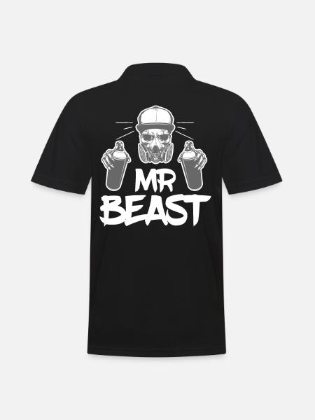 Mr Beast Graffiti Master Spray - Men's Polo Shirt - black