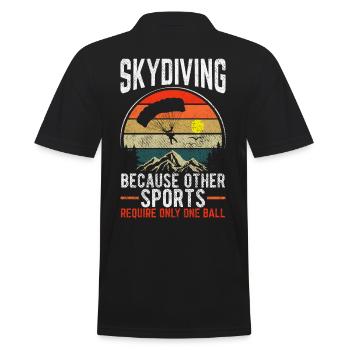Parachutisme car d’autres sports ne nécessitent que 1 - Polo Homme - noir - Dos - Kai (181cm)