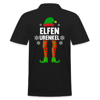 Elfen Urenkel Elf Weihnachten Partnerlook Weihnach - Männer Poloshirt - Schwarz - Hinten - Kai (181cm)