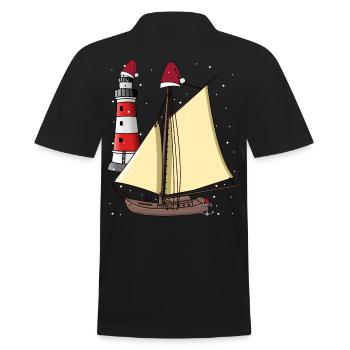 Voilier Nikolaus Santa Ahoi Noël maritime - Polo Homme - noir - Dos - Kai (181cm)