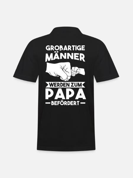 Großartiger Papa - Männer Poloshirt - Schwarz