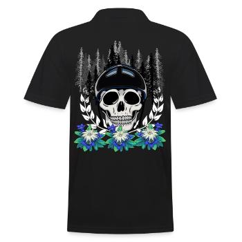 Alpinisme Forêt Sauvage Sports Extrêmes Gentiane Nature - Polo Homme - noir - Dos - Kai (181cm)