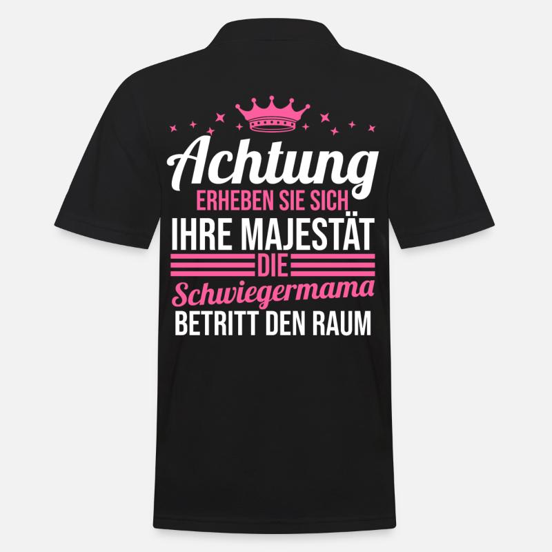Schwiegermama - Männer Poloshirt - Schwarz