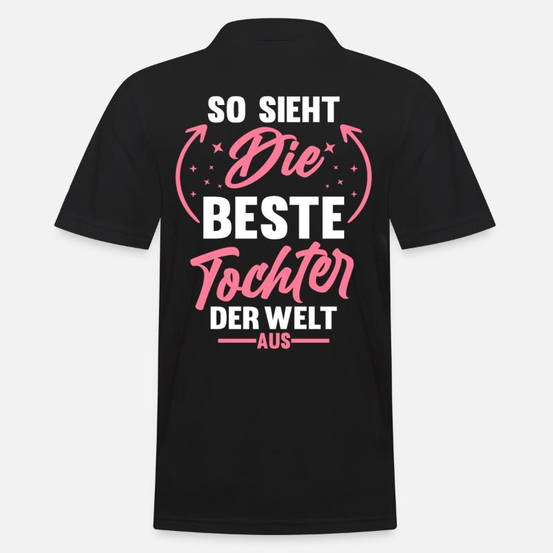 Beste Tochter - Männer Poloshirt - Schwarz