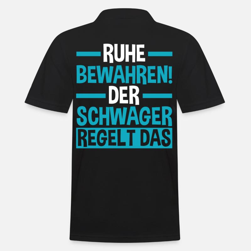 Schwager - Männer Poloshirt - Schwarz