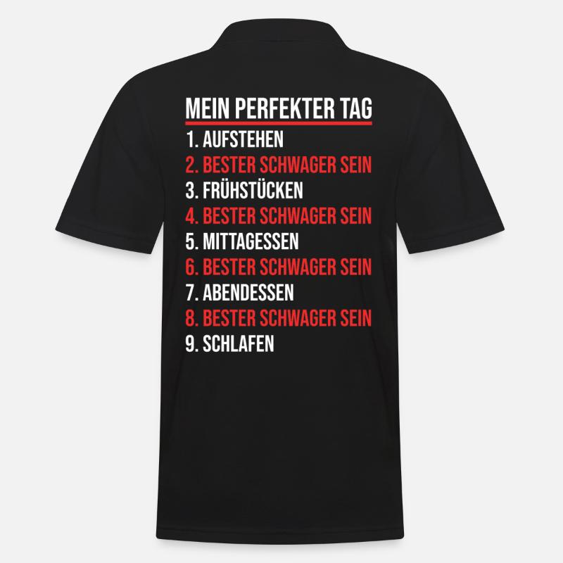Schwager - Männer Poloshirt - Schwarz