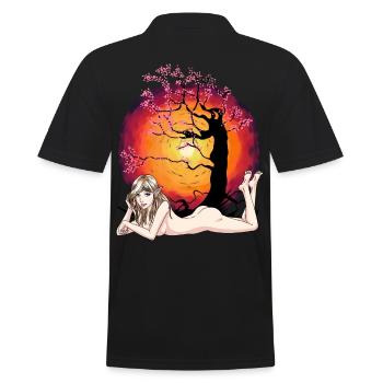Waldbewohner Elfe Troll Fabelwesen Fantasy Mädchen - Männer Poloshirt - Schwarz - Hinten - Kai (181cm)