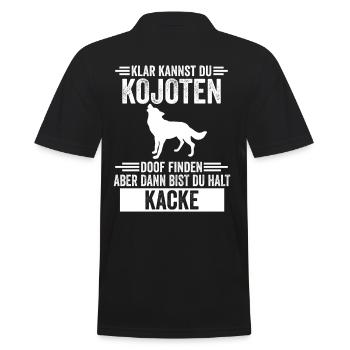 Steppenwolf Kojoten - Männer Poloshirt - Schwarz - Hinten - Kai (181cm)