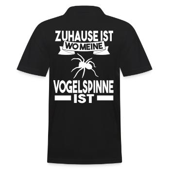 Vogelspinne - Männer Poloshirt - Schwarz - Hinten - Kai (181cm)