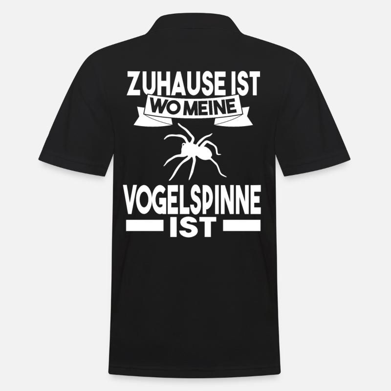Vogelspinne - Männer Poloshirt - Schwarz