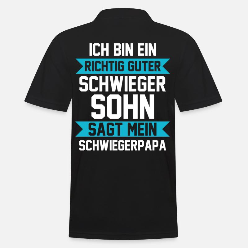Schwiegersohn - Männer Poloshirt - Schwarz