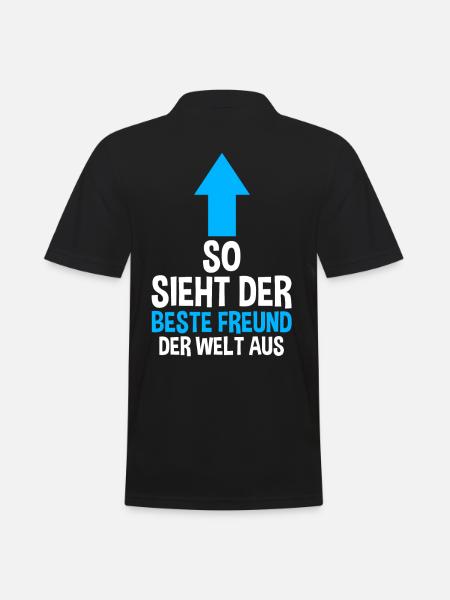 Bester Freund - Männer Poloshirt - Schwarz