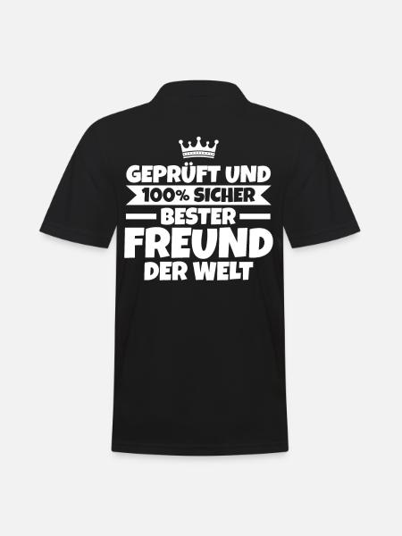 Bester Freund - Männer Poloshirt - Schwarz