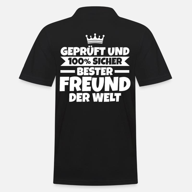 Bester Freund - Männer Poloshirt - Schwarz