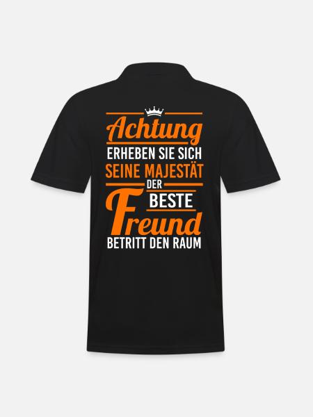 Bester Freund - Männer Poloshirt - Schwarz